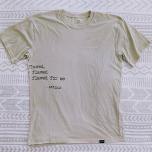 Women’s Atticus poetry Tan T-Shirt